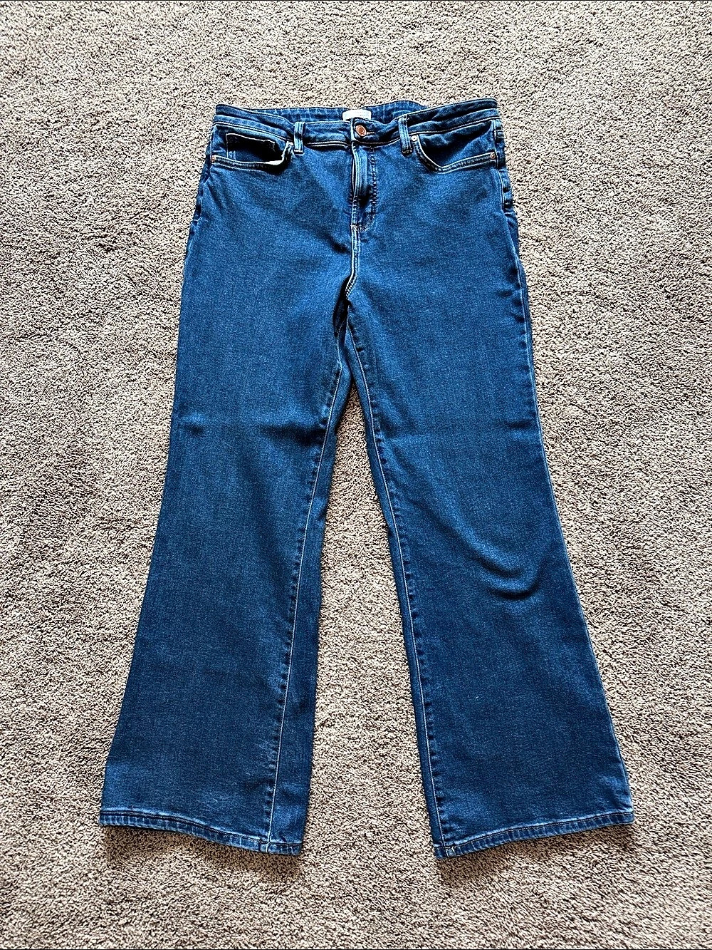 Lauren Conrad high waisted flare leg Jeans Blue Waist 16L